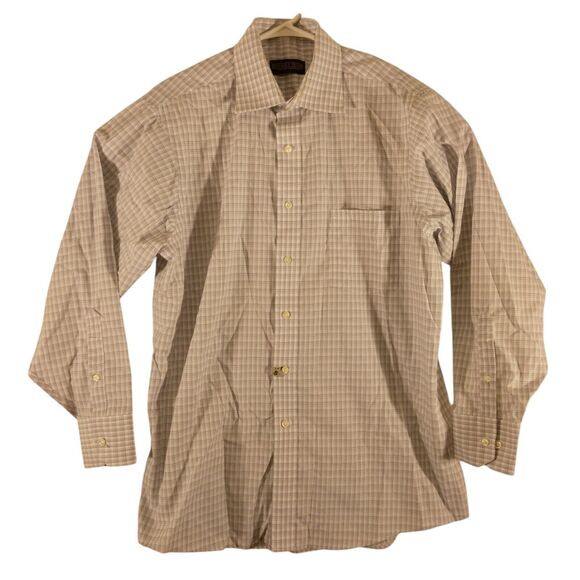 Donald J. Trump dress shirt mens L Large 16 32-33 white signature collection - Picture 1 of 9